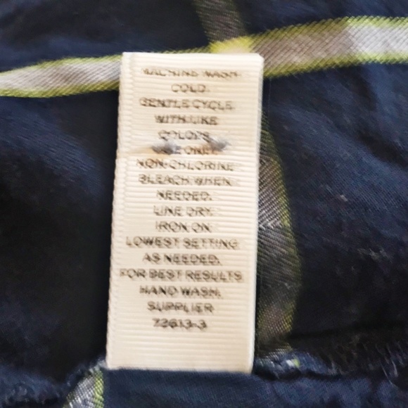 STYLUS Navy Blue Plaid Button Down Shirt L - Picture 8 of 8